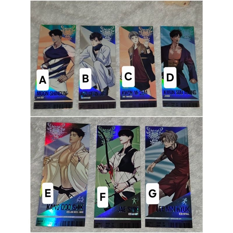 [READY STOCK] Team Lezhin Ticket Ver.1 & Ver.2 Limited Unseald Official Lezhin   Pop Up. Kwon Hee Ry