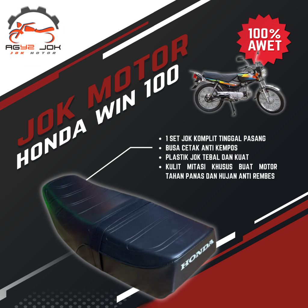 Jok motor win 100 jok honda win klasik ori