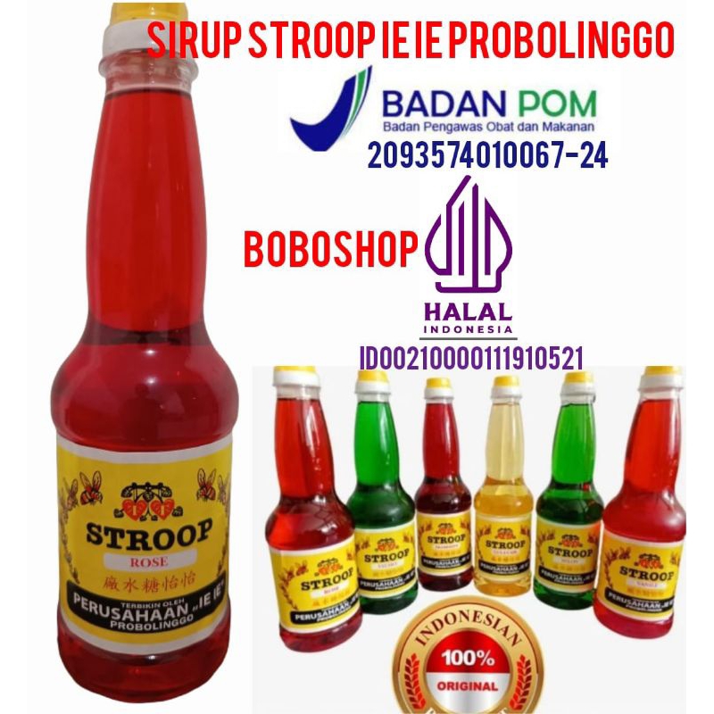 

SIRUP STROOP FRAMBOZEN IE IE PROBOLINGGO ISI 600 ML