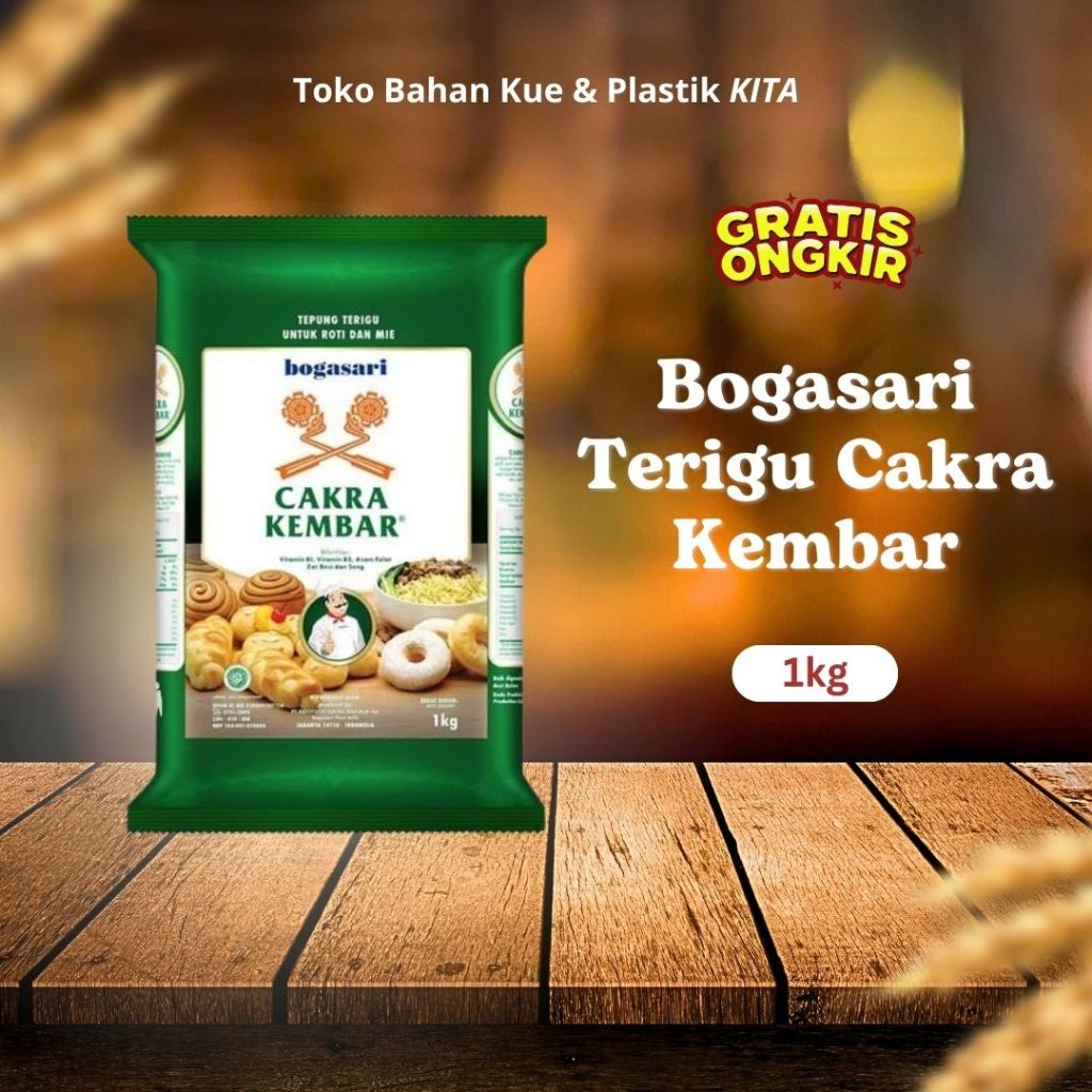 

Bogasari Terigu Cakra Kembar (1 KG)