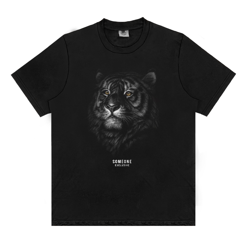 Someone Tshirt Black tigris 410D Baju Kaos