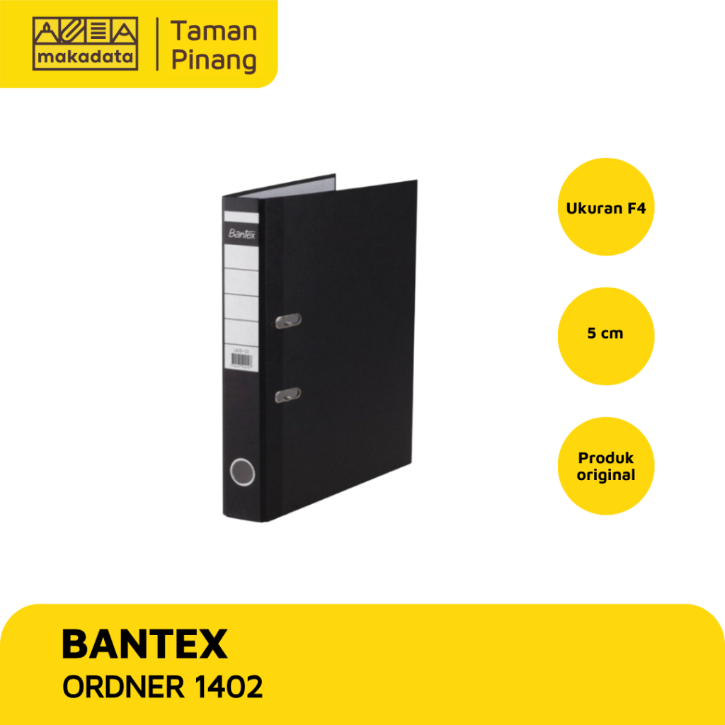 

ORDNER BANTEX FOLIO 1402-10 5cm WARNA BLACK MURAH