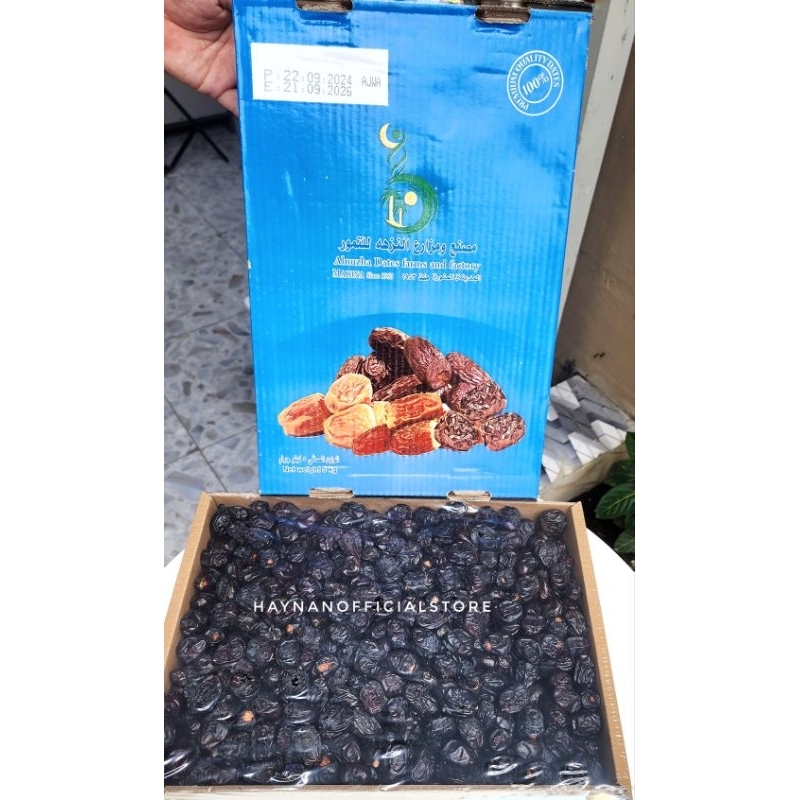 

KURMA AJWA MADINAH ALNUZHA PREMIUM 5KG PANEN TERBARU EXP 2026