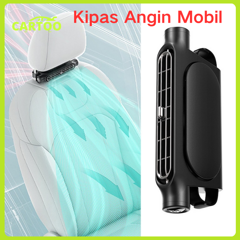 CARTOO  Kipas Angin Mobil Kipas Angin Mini kipas Angin Portable Fan Mobil Kipas Mobil USB Plug