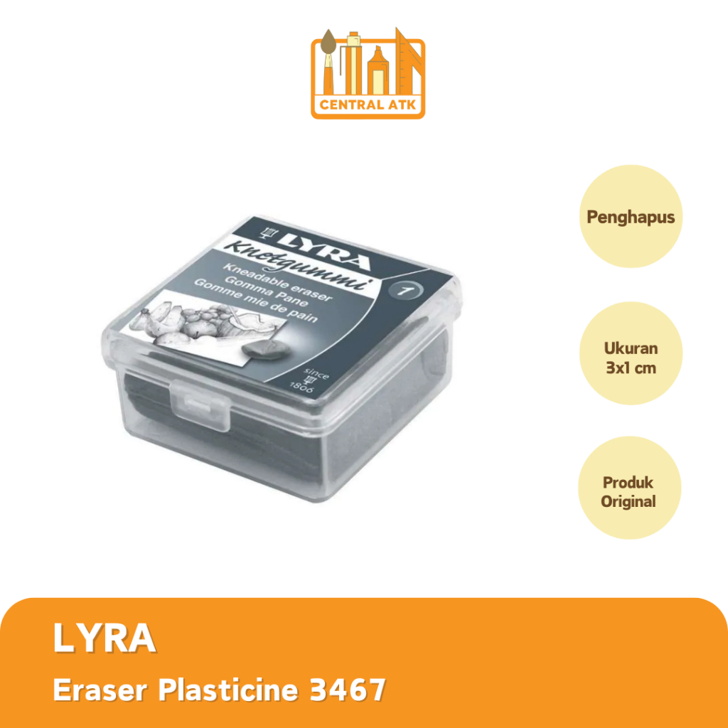 

LYRA KNEADABLE / CLAY ERASER SOFT 3467 PENGHAPUS PLASTISIN