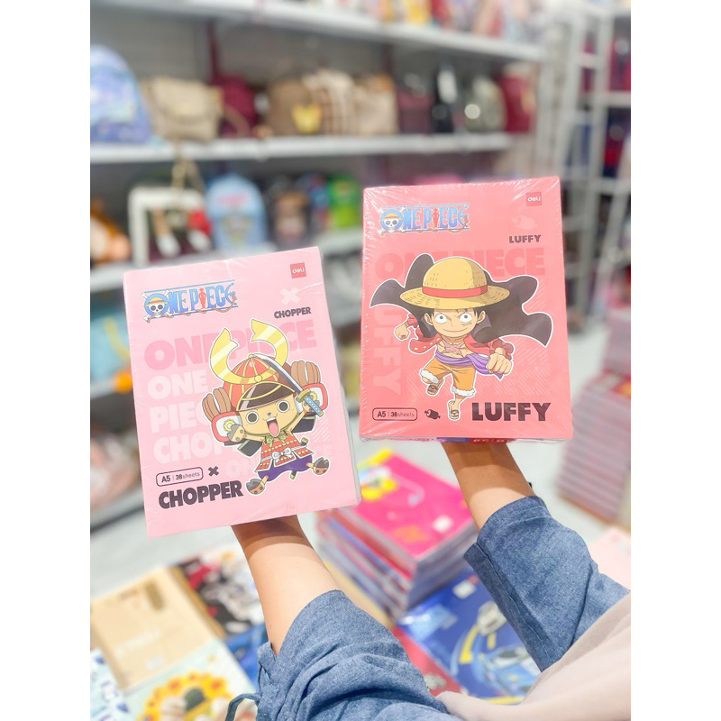 [1 PACK] Buku Tulis DELI 38 Lembar One Piece 7 / CNA 538 ONE PIECE 7