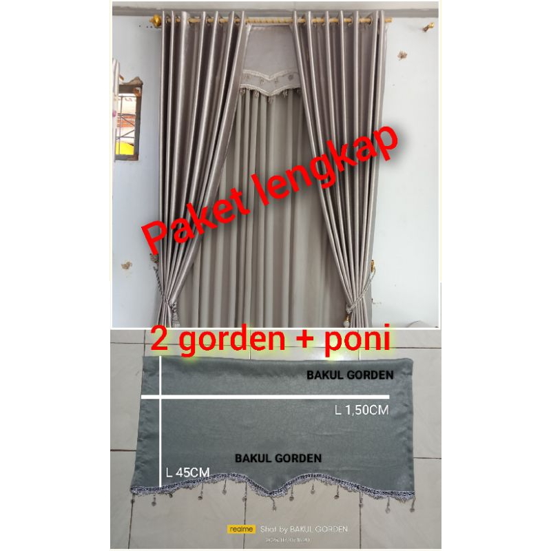GORDEN 1 SET ( PAKET 2 GORDEN 1 PONI ) GORDEN JENDELA PREMIUM GORDEN MINIMALIS GORDEN MODEREN GORDEN