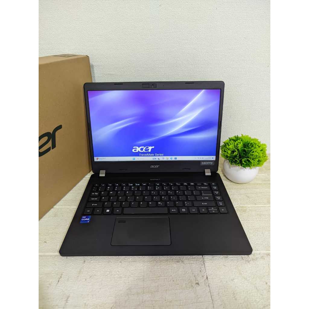 LAPTOP TKND NEW ACER TRAVELMATE P214 INTEL CORE I7 GEN 11 RAM 16GB SSD 1 TB NVMe LAYAR 14"FHD MURAH