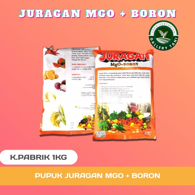 PUPUK JURAGAN BORON + MG0 ORIGINAL PABRIK 1KG