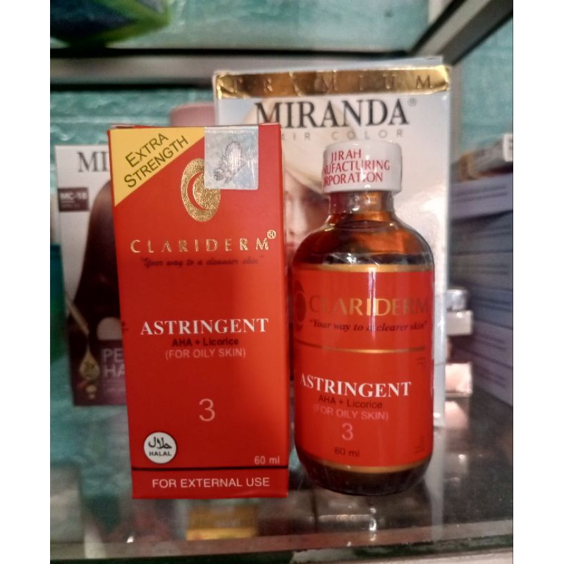 Toner Clariderm ori 60ml (claridem asli)