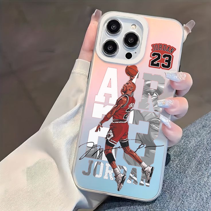 Hologram case premium " AIR JORDAN 23 " untuk Semua Seri iPhone 15 Pro Max XR/XS MAX/11 PRO/11PRO MA