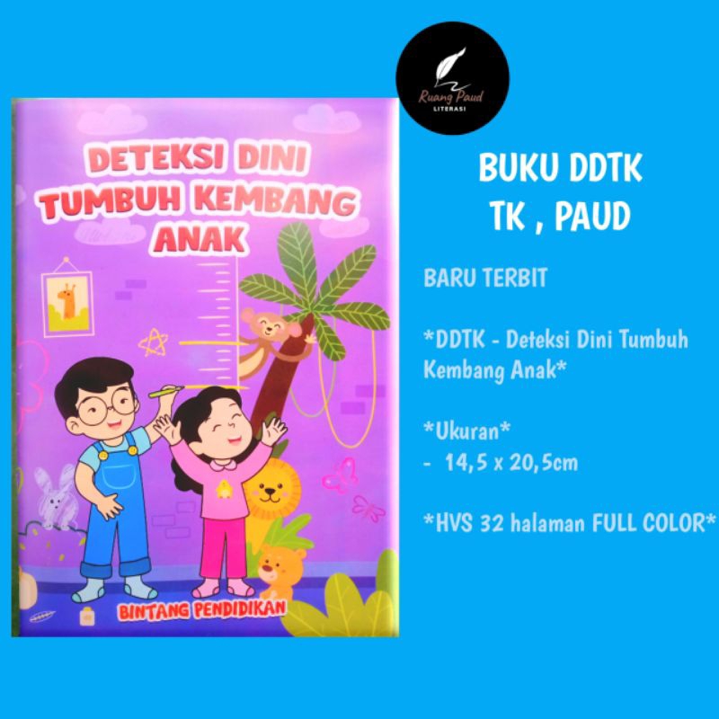 BUKU DDTK | BUKU DETEKSI TUMBUH KEMBANG ANAK | BUKU TK, PAUD