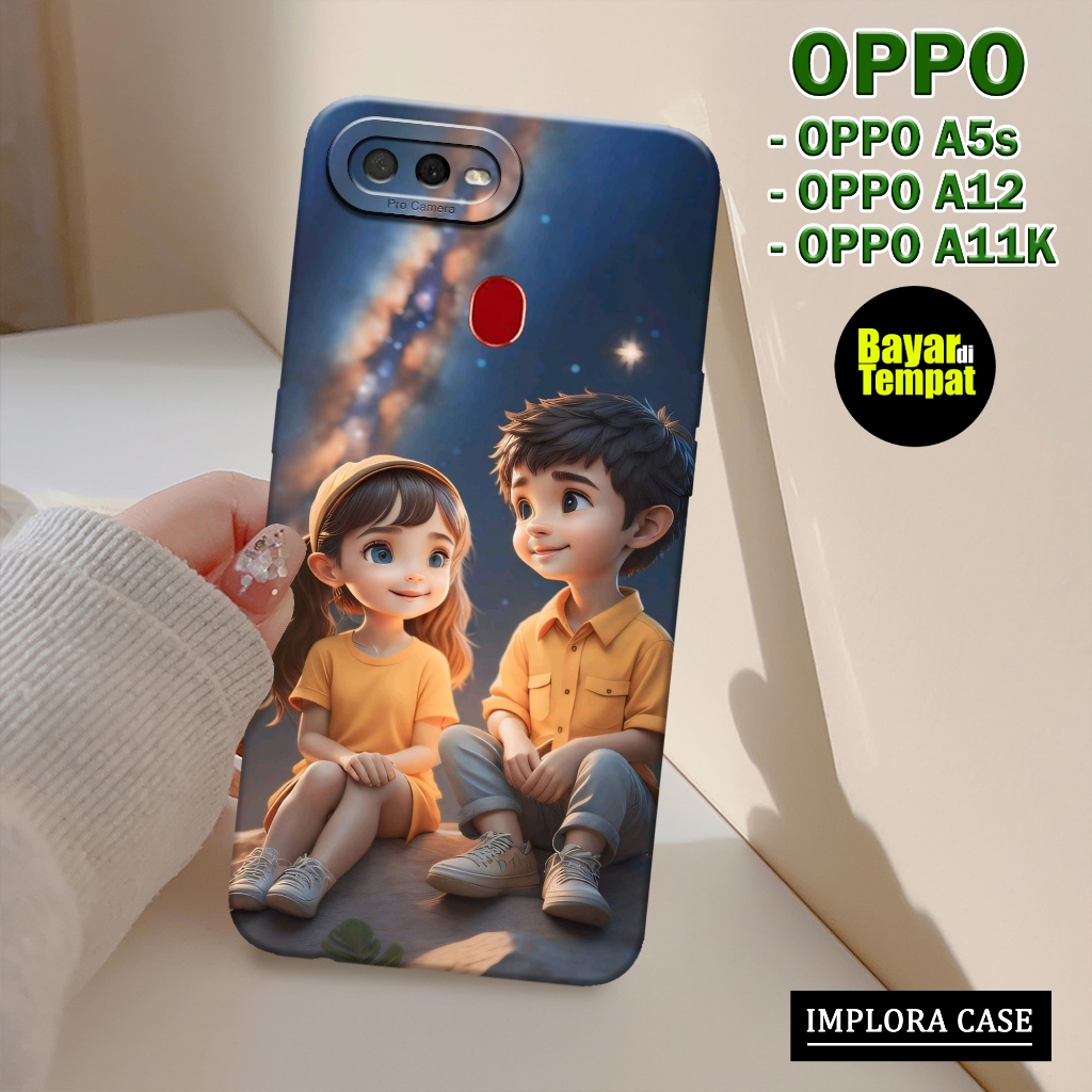 Case Oppo A5s / A12 / A11K Motif Pasangan IMPLORA CASE Casing Oppo A5s / A12 / A11K Softcase Hp Oppo