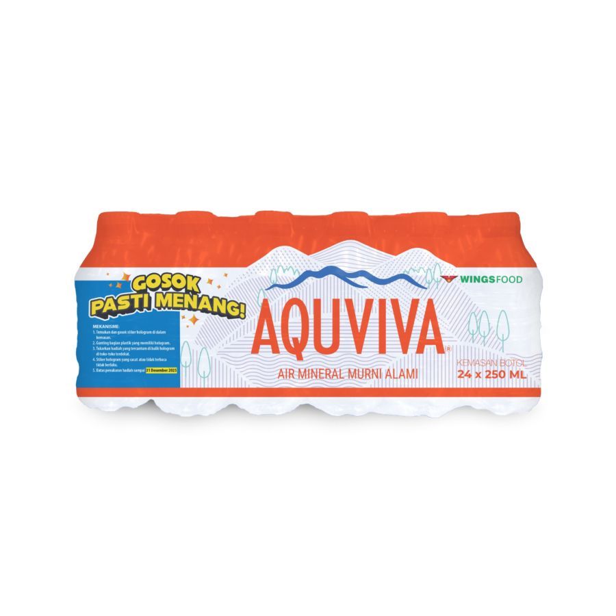 

Aquviva Air Mineral Botol Mini 250ml 1 Krat isi 24