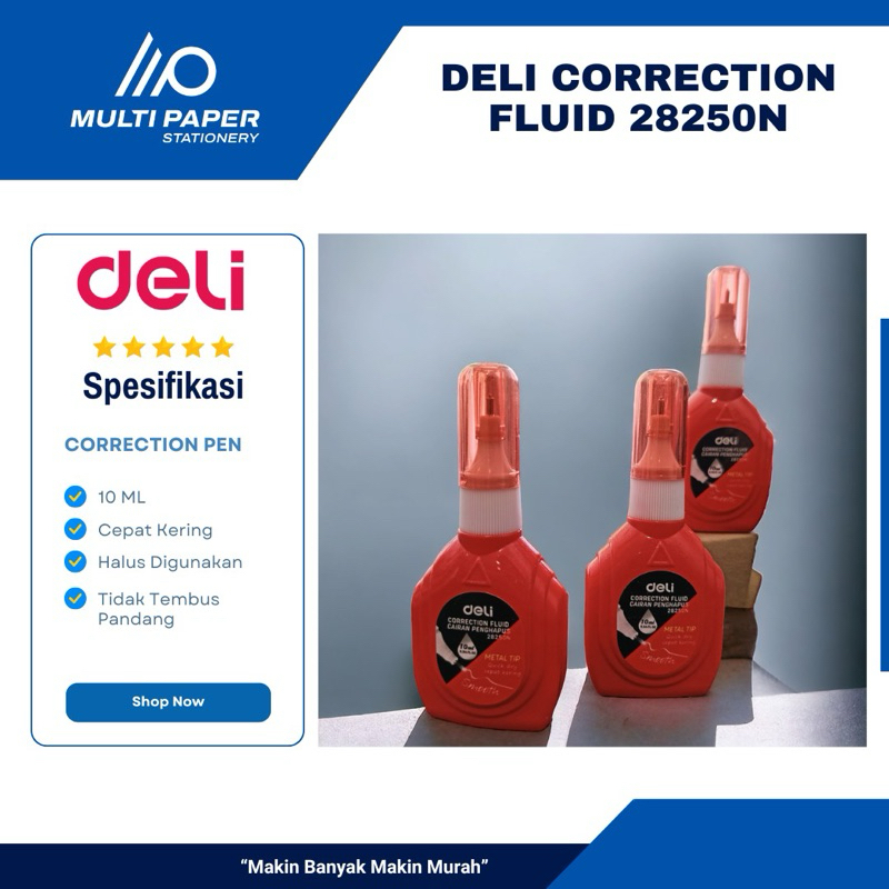 

Correction Pen Tipex Deli Merah Kode 28250N