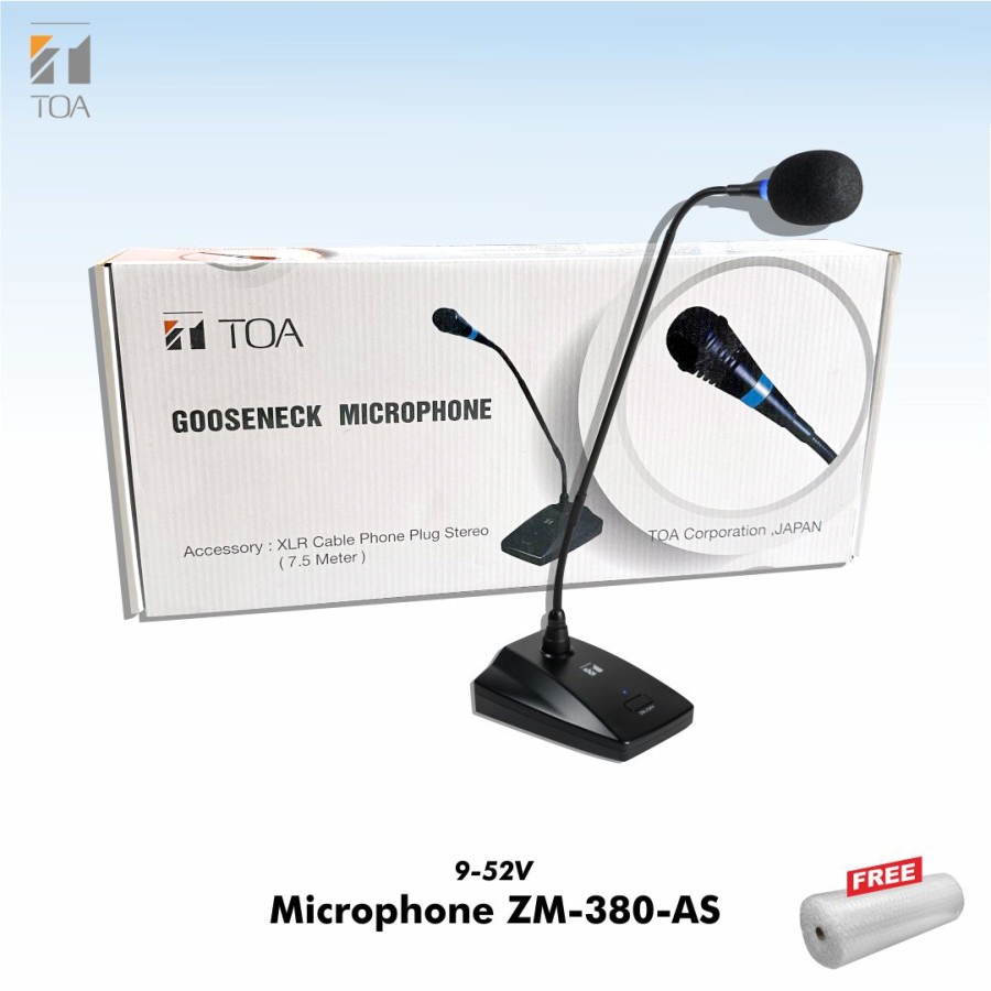 MIC TOA ZM-380 AS PORTABLE PODIUM MICROPHONE PODIUM