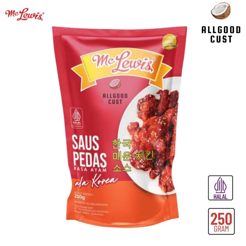 

Mc Lewis Saus Pedas Rasa Ayam ala Korea 250g / Saos Korea Gochujang