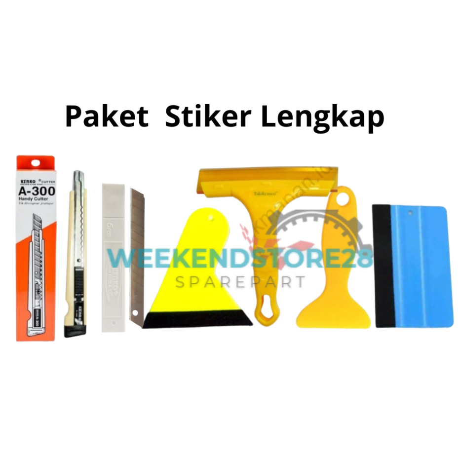 

Perlengkapan Alat Bongkar Pasang Stiker Atau Skotlet Kaca pada Mobil