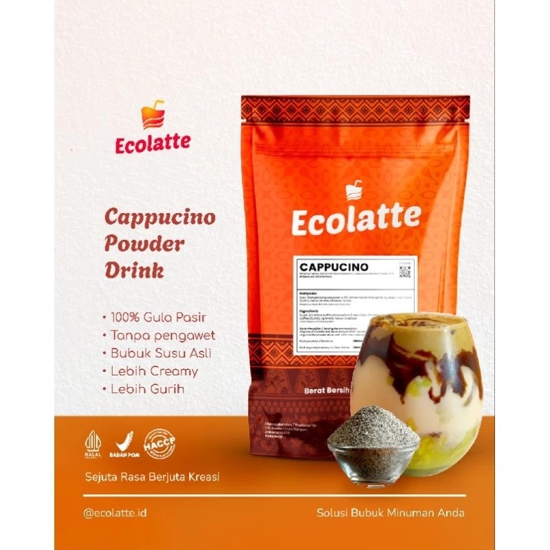 

Bubuk Minuman Rasa ECOLATTE Powder Drink Murah Enak [1 Kg]