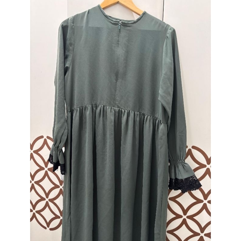 abaya mazen anti uv by sultan warna deep lichen