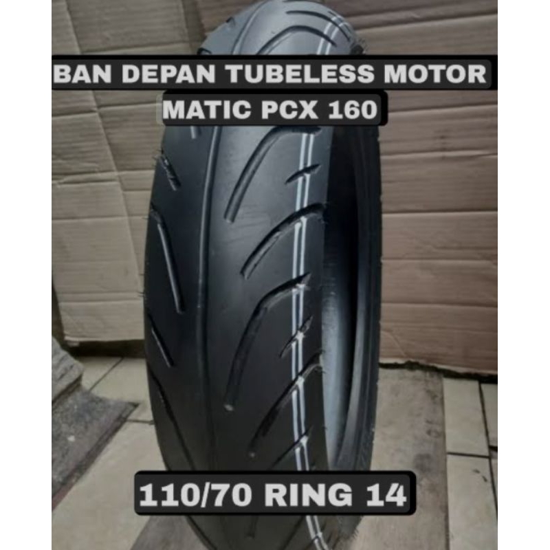 BAN MOTOR DEPAN HONDA NEW PCX SEKEN UKURAN 110/80-14 TUBELESS