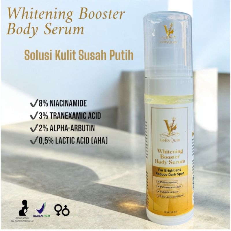 Whitening booster Body Serum whitening 8% nicainamide/body serum whitening dosting