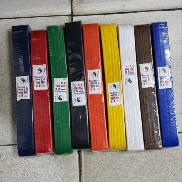 Sabuk Karate Tebal warna // sabuk kenaikan tingkat karate // sabuk karate warna band