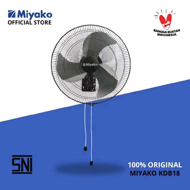Miyako Kipas angin KDB18 Kipas miyako dinding wall fan Besi 18inch Miyako kipas 18inch KDB-18 Garans
