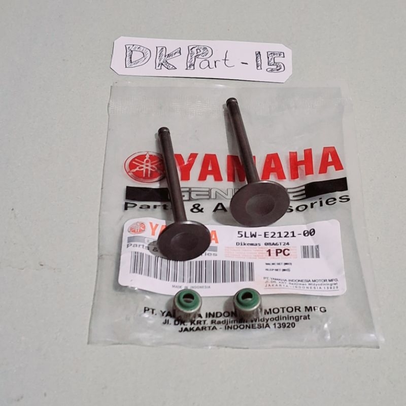 Klep set 5LW payung klep ori yamaha plus seal klep yamaha Mio Lama mio sporty Smile