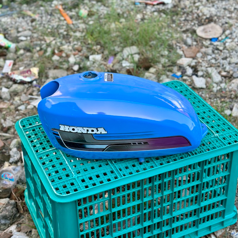 TANGKI CB125 CAT BIRU LEMBAYUNG UNGU