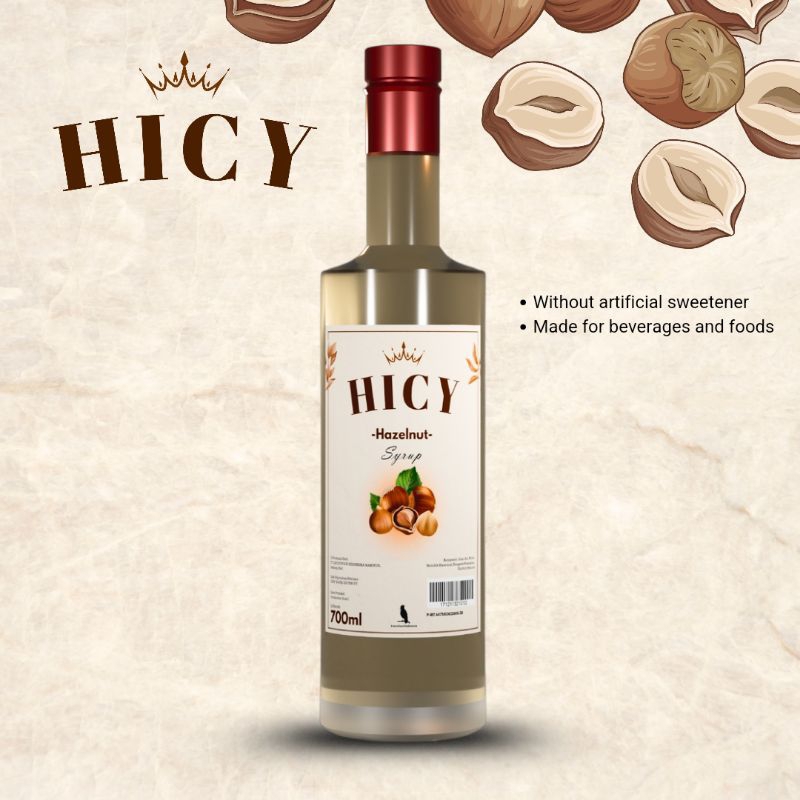 

HICY Hazelnut Syrup 700ml - Royal Syrup Premium