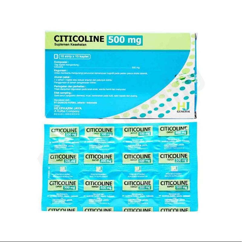 CITICOLINE 500MG HJ BOX 10 STRIP