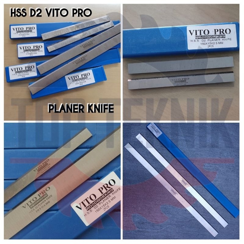 Pisau planer HSS D2 Vito Pro / pisau pasah / pisau ketam