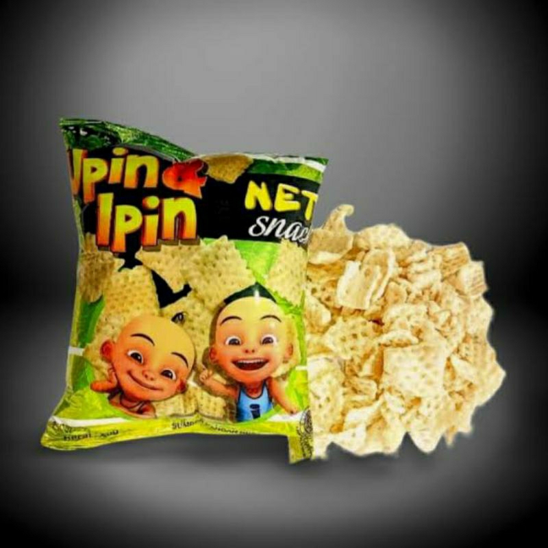 

Upin dan Ipin Net Snack 1 pak isi 10 bungkus berhadiah mainan jika beruntung