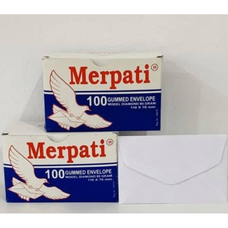 

Amplop Putih Merpati 1box isi 100pcs