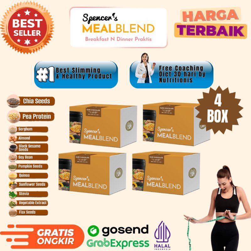 

4 BOX MEALBLEND VARIAN COKLAT PALING LARIS (4BOX ISI 60 SACHET)