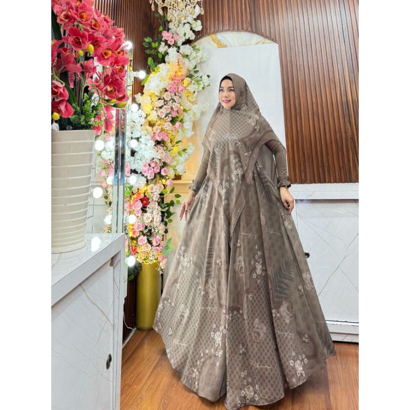 QADRIYA SYARI BY D'ZHIRA GAMIS PRINTING BUSUI