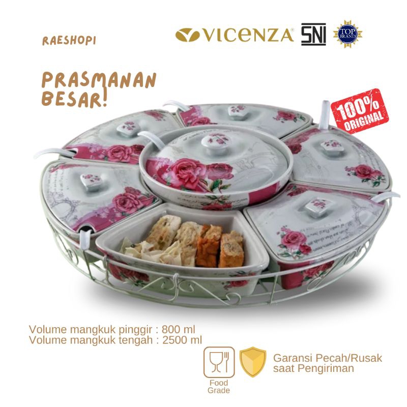 Vicenza Prasmanan Besar motif Ayana/Mawar/Melati/Eternity BA412/BC412
