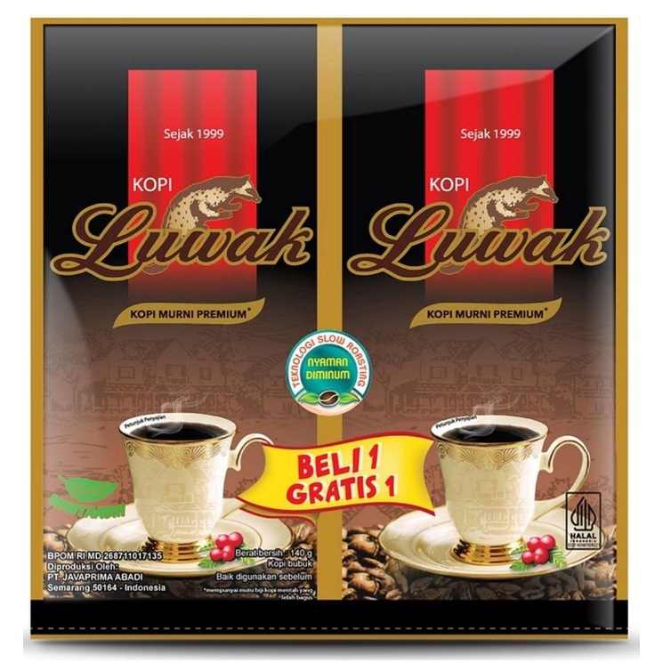 

Luwak Kopi Tubruk Murni Premium 110g