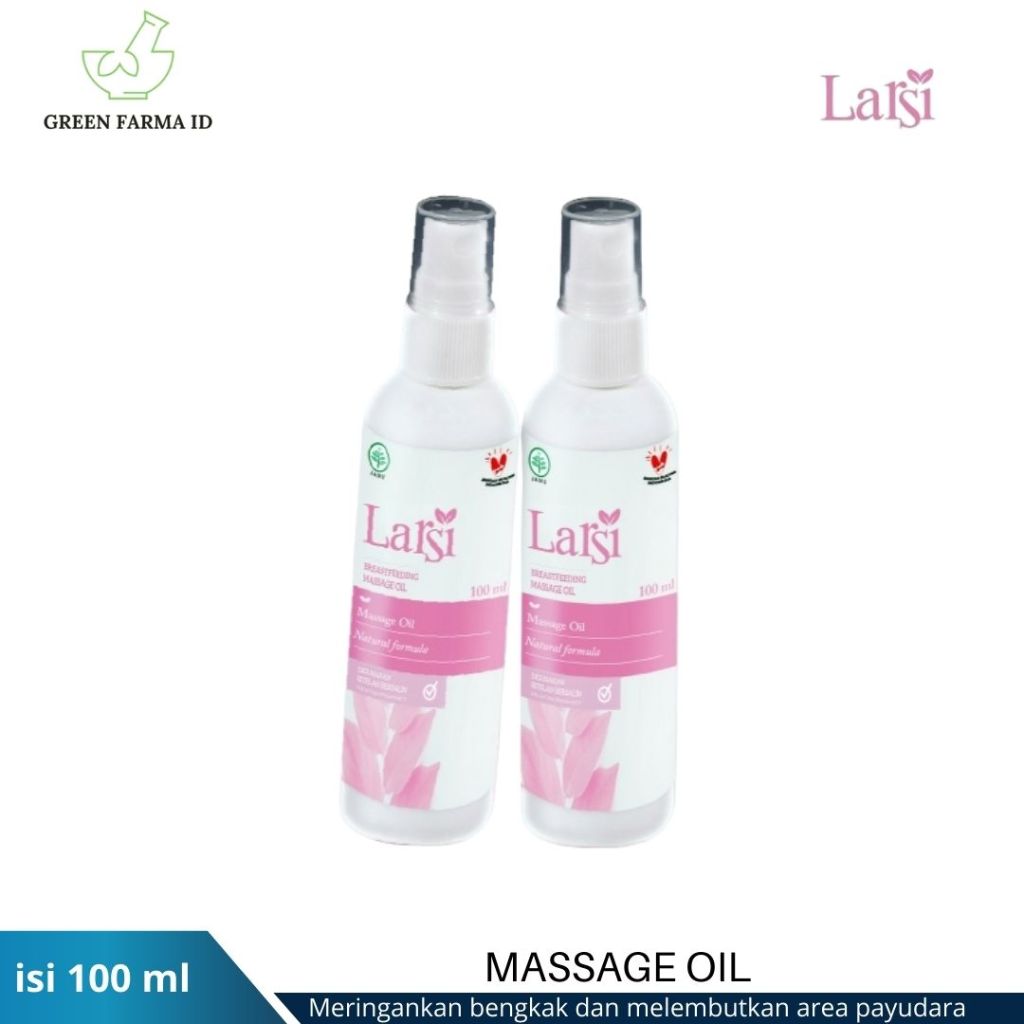 Larsi Massage Oil - Minyak Pijat Payudara Ibu Menyusui | Redakan Bengkak & Nyaman Menyusui