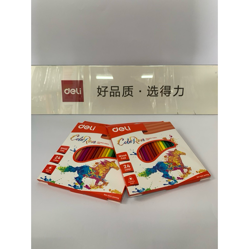 DELI – Pensil warna panjang DELI C00120 24c COLORUN