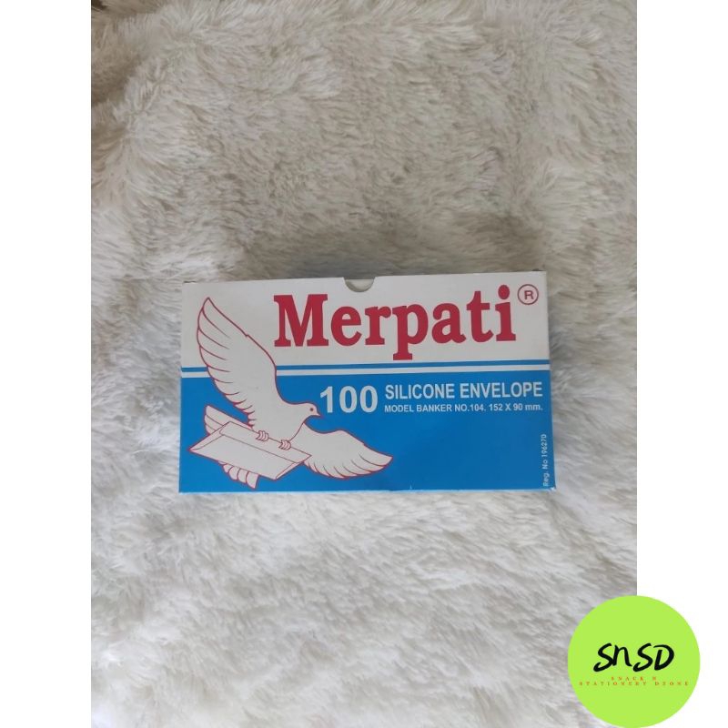 

Amplop putih sedang merpati silicone airmail