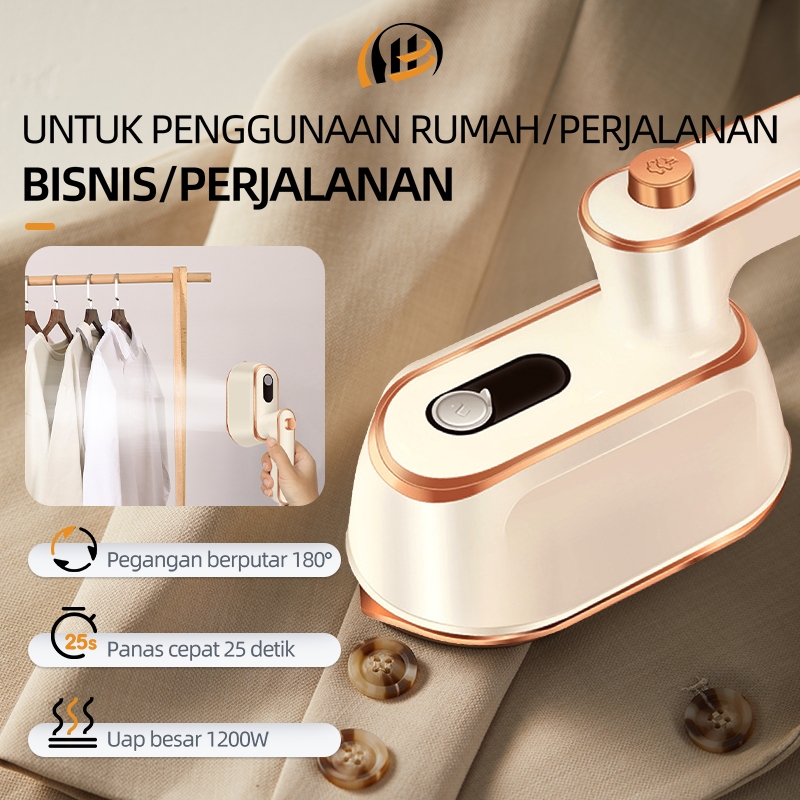 [Stok Siap] Mesin Uap Genggam 1200W Setrika Uap dan Kering untuk Rumah Tangga Sikat Uap Mesin Setrika Pakaian portabel Setrika Portabel Setrika uap genggam Setrika portabel Setrika portabel Setrika Basah dan Kering Setrika Rumah Tangga Setrika