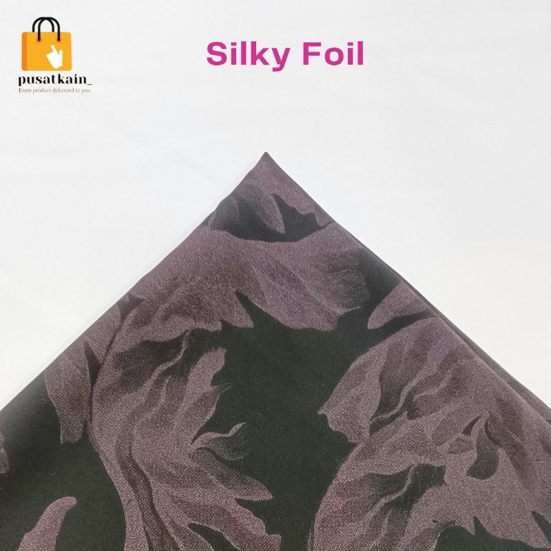 Silky Foil / Kain Silky / Kain Motif / Kain Abaya / Abaya / Abaya Murah / Gamis / Dress
