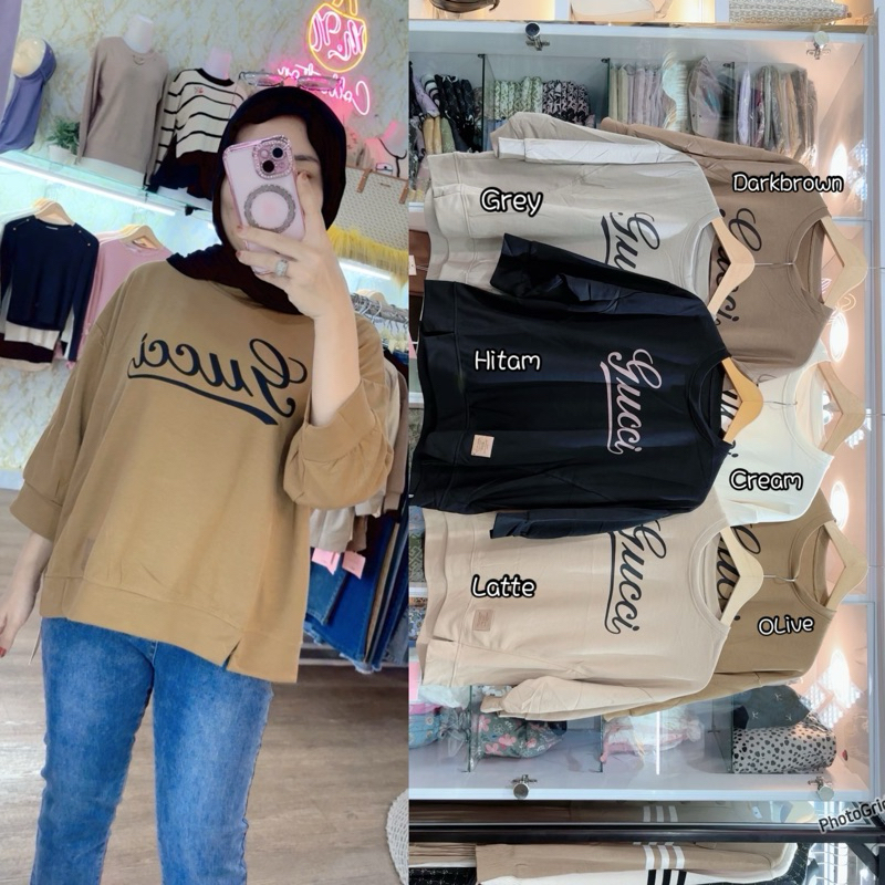 atasan// kaos suede// sweter