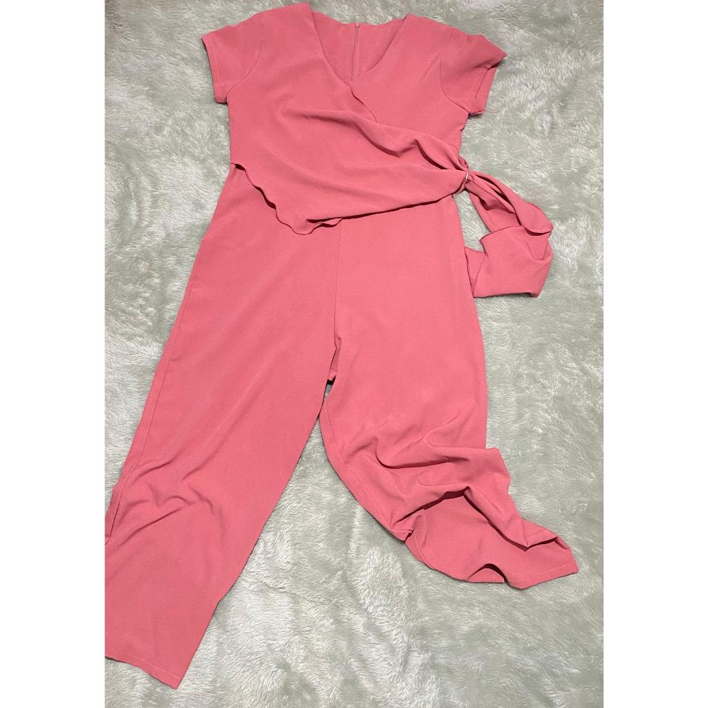 Preloved Jumpsuit Celana Panjang / Oneset Wanita Lengan Pendek