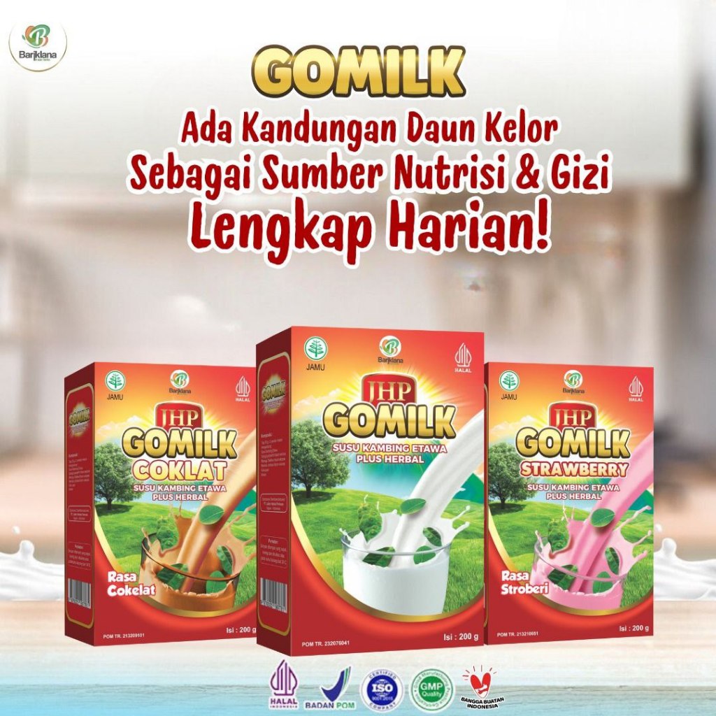 

[ PAKET 3 BOX ] GOMILK SUSU KAMBING ETAWA PLUS HERBAL ATASI NYERI SENDI ASAM URAT KEMASAN 200G