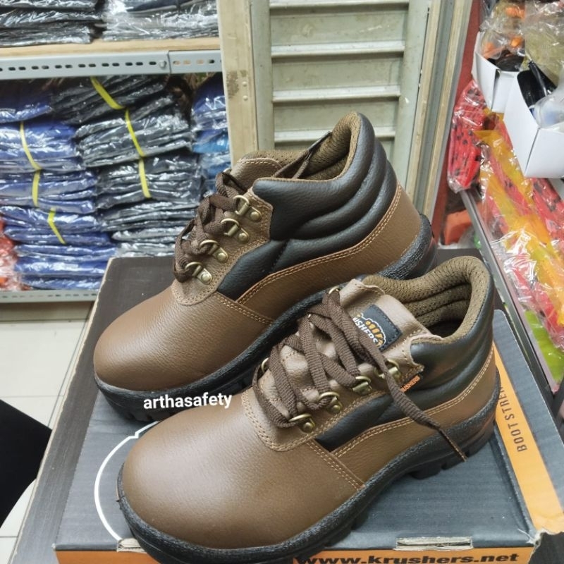 Krusher Florida Brown Sepatu Safety Shoes
