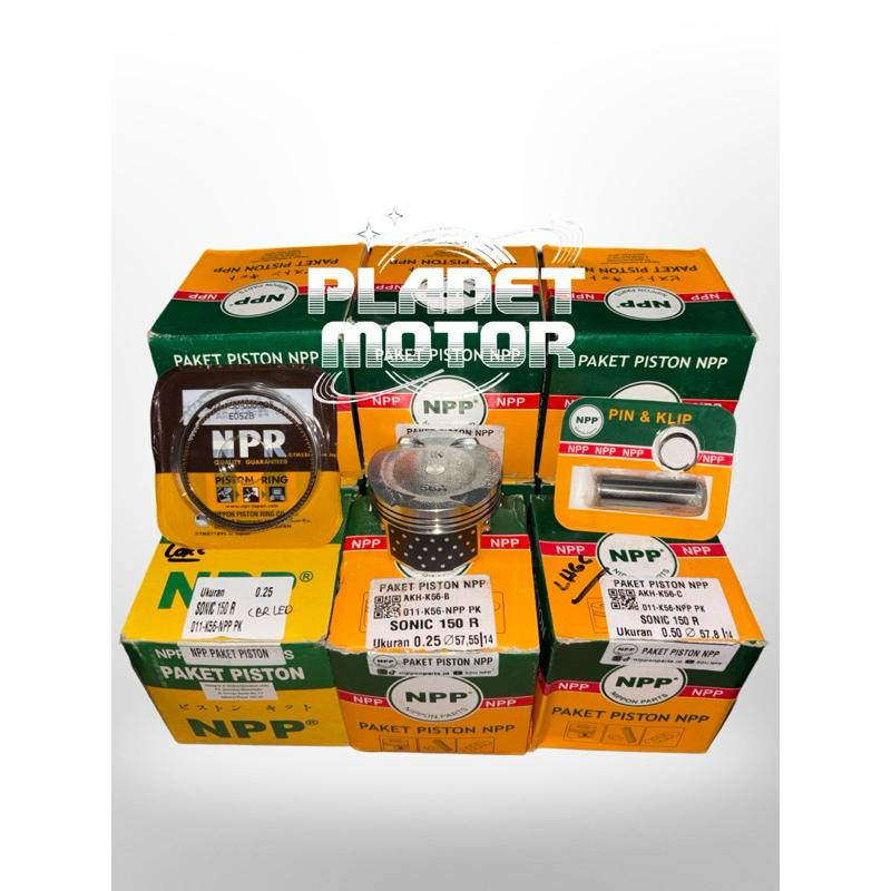 PISTON KIT NPP K56 SONIC 150R SUPRA GTR 150 CB150LED