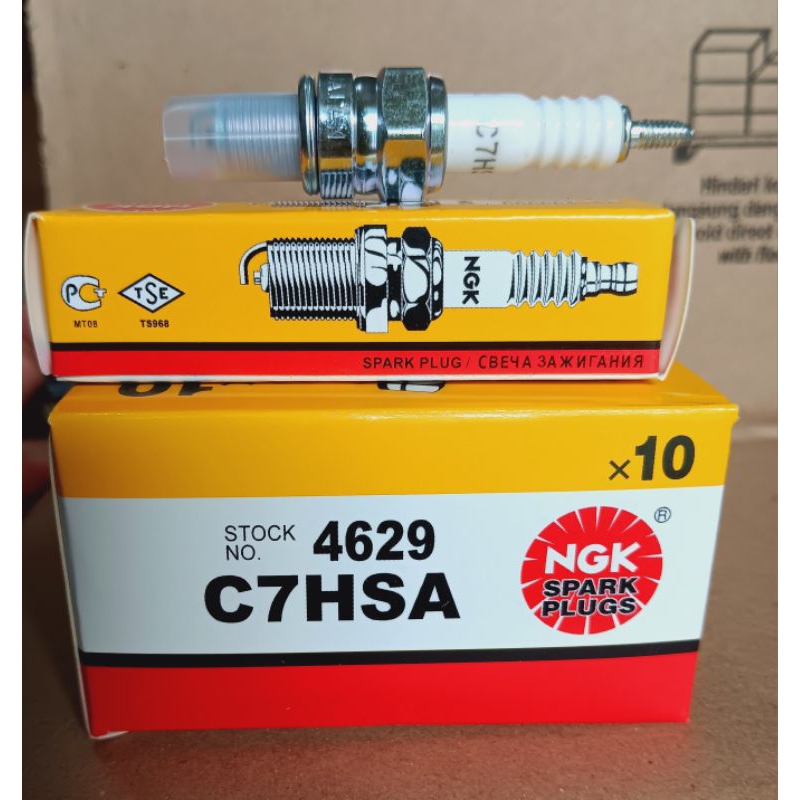 1 PAK BUSI NGK PENDEK C7HSA ORIGINAL ISI 10 PCS